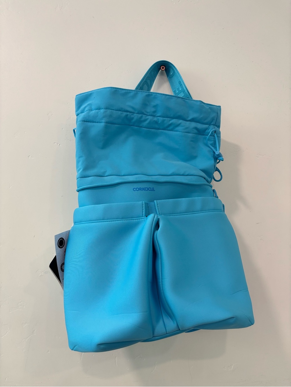 Corkcicle Insulated Beverage Bucket Cooler Bag Blue  NWT Portable Ice Bucket